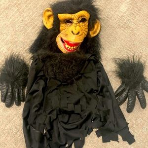 Gorilla mask gloves shirt
